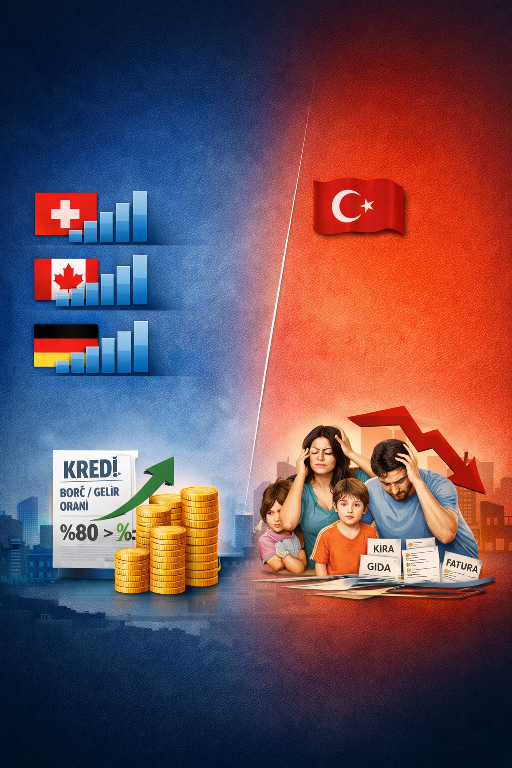 Türkiye’de hanehalkı borç ve gelir dengesi