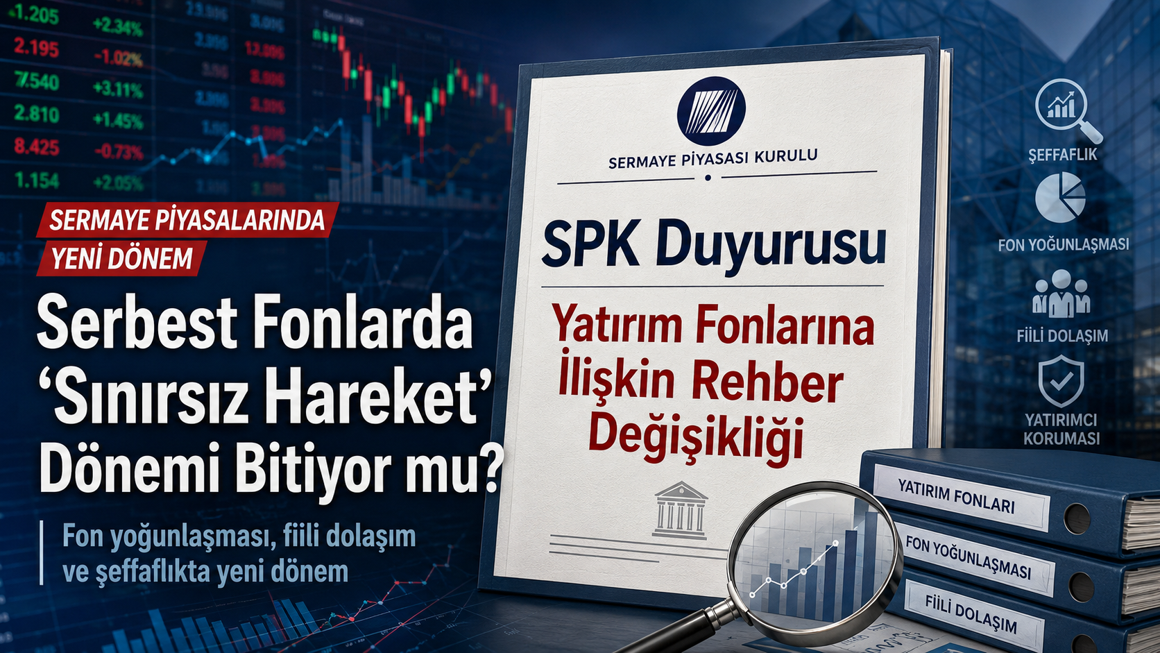 SPK serbest fon düzenlemesi, Borsa İstanbul, fiili dolaşım, portföy yönetim şirketleri ve fon yoğunlaşması analizi