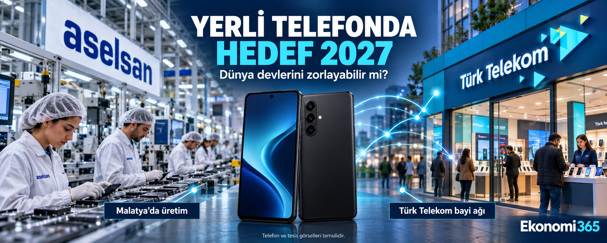 ASELSAN ve Türk Telekom yerli cep telefonu projesi Malatya üretim planı 2027 satış hedefi telefon ithalatı ve küresel rekabet
