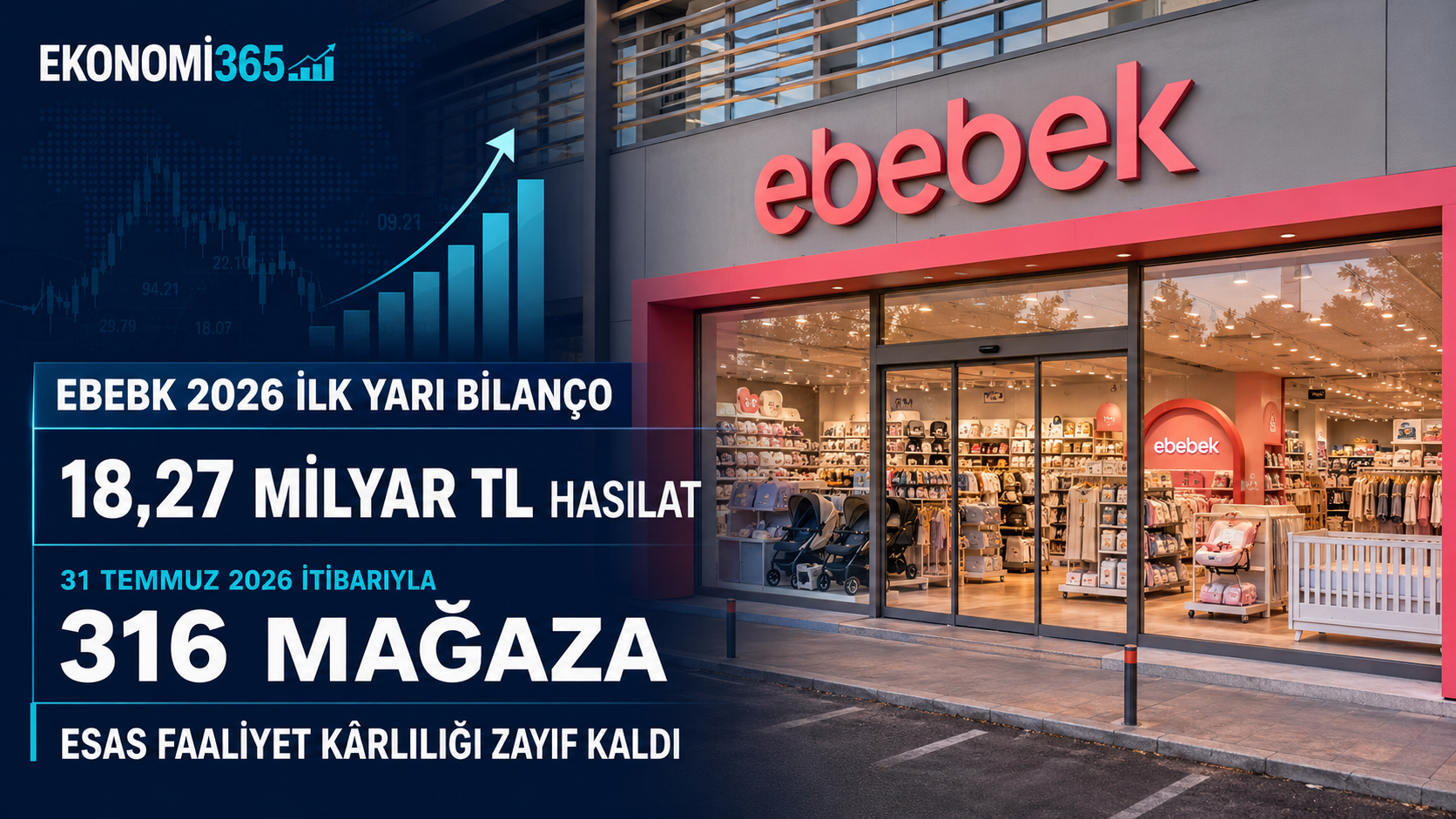 Ebebek Mağazacılık EBEBK 2026 ilk yarı bilanço analizi mağaza satışları FAVÖK net kâr nakit akışı stoklar ve Mothercare yatırımı